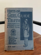 Hints on Girl Guide Tests - Tenderfoot, Second Class and First Class