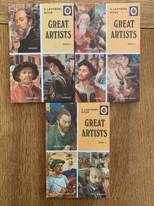 Ladybird Series 701 - Great Artists. Books 1-3. Complete set.