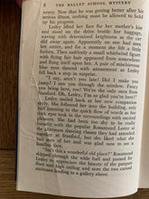 The Ballet School Mystery + Original Bookmark