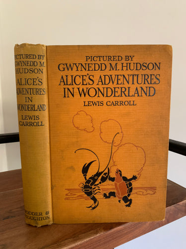 Alice's Adventures in Wonderland - 1923 edition with misspelt name to title page