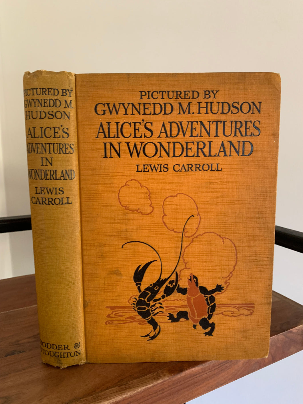 Alice's Adventures in Wonderland - 1923 edition with misspelt name to title page