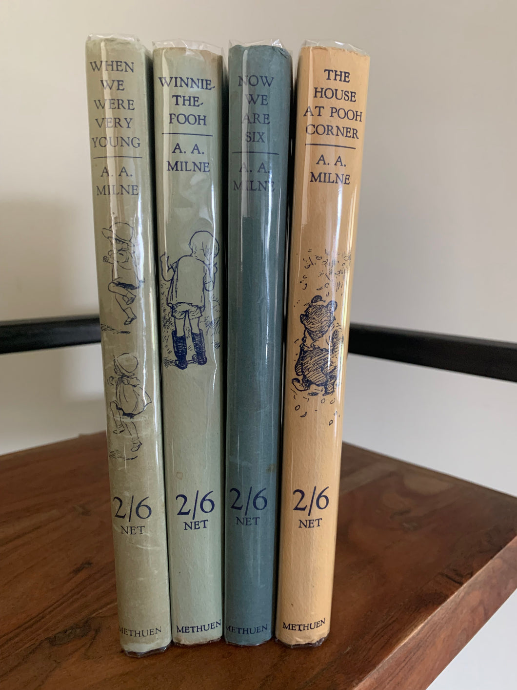 Complete set of Winnie-the-Pooh titles: When We Were Young, Winnie-the-Pooh, Now We Are Six & The House At Pooh Corner.