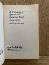A Dictionary of Monsters and Mysterious Beasts