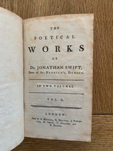 The Poetical Works of Dr Jonathan Swift. 2 volume set